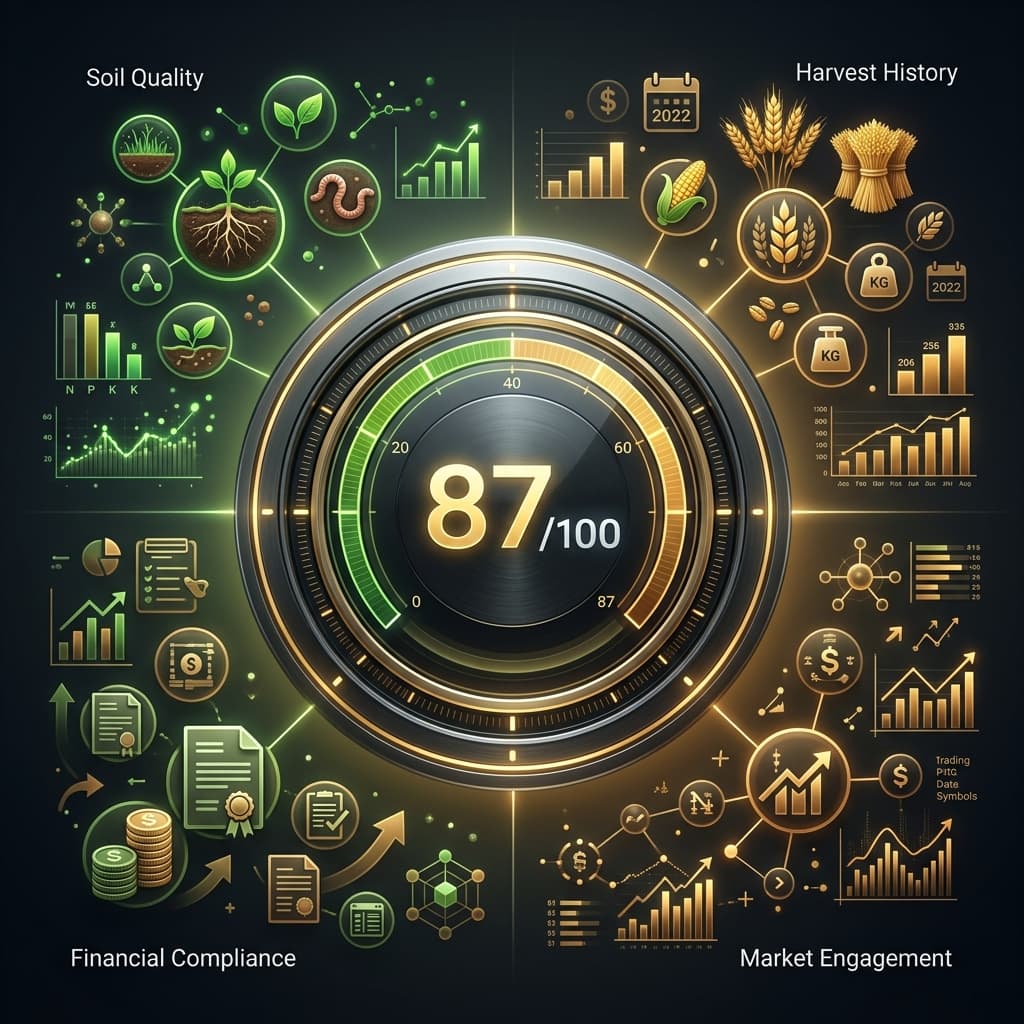 Hinzia Digital Trust Score visualization